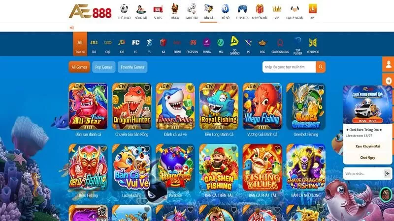 Bắn c&aacute; l&agrave; tr&ograve; chơi đơn giản được nhiều người y&ecirc;u th&iacute;ch