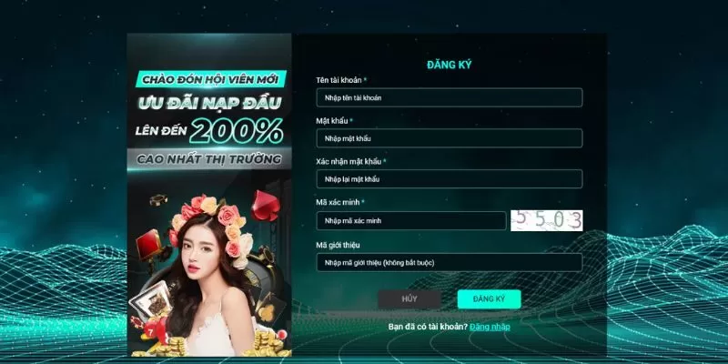 Tạo t&agrave;i khoản 8day si&ecirc;u đơn giản trong v&agrave;i gi&acirc;y