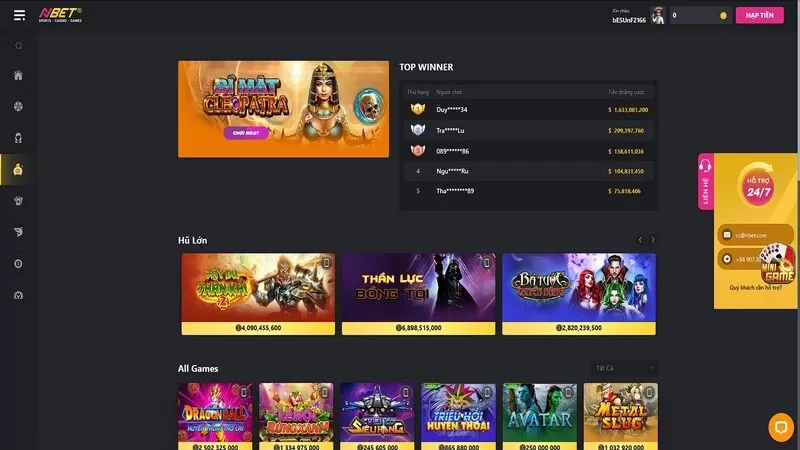 Một số ưu điểm nổi bật tại s&acirc;n chơi Nbet